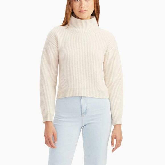 Naadam Merino Cashmere Fisherman Turtleneck - Picture 1 of 12